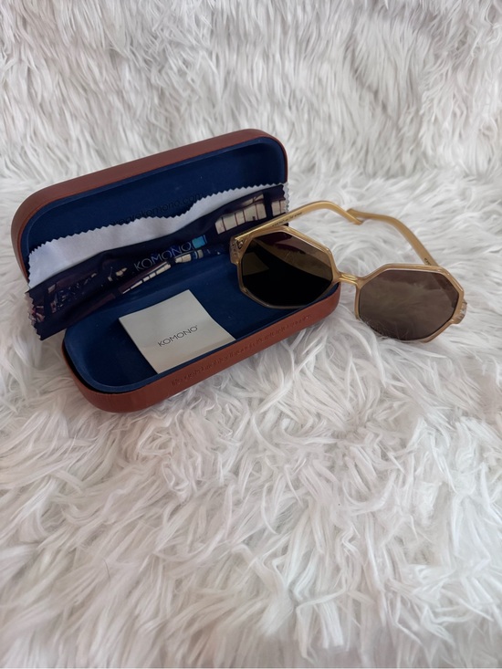 Komono Other - Komono Gold Frame Brown Lens Sunglasses with Case